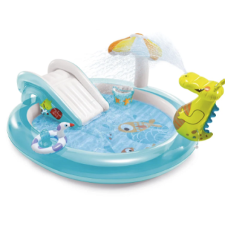 Piscina Centro de Juegos Gator INTEX con Tobogan y Pulverizador