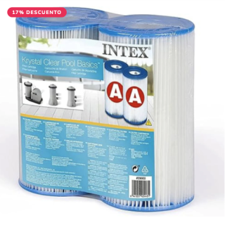 Pack 2 Cartuchos Filtro INTEX Tipo A